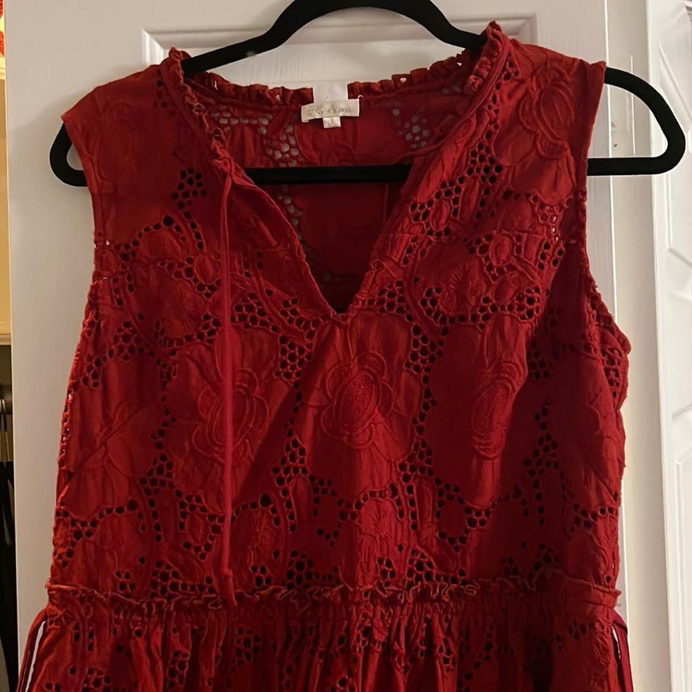 Red shoshanna dress